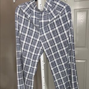 Windsor Blue and White Plaid pants